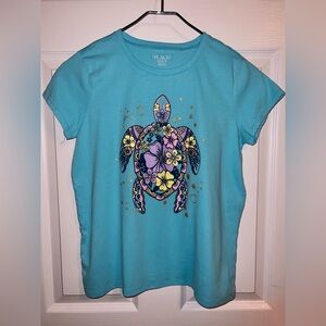 Girl’s sz 16 Turtle Graphic Tee